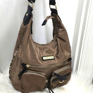 Adrienne Vittadini Brown Hobo Long Strap Shoulder Bag 🌴